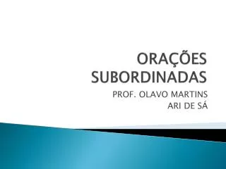 ora es subordinadas