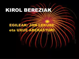 kirol bereziak
