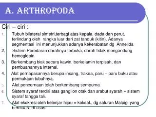 a arthropoda
