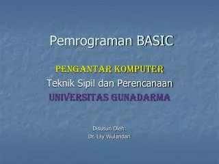 pemrograman basic