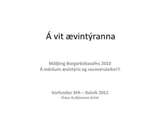 vit vint ranna
