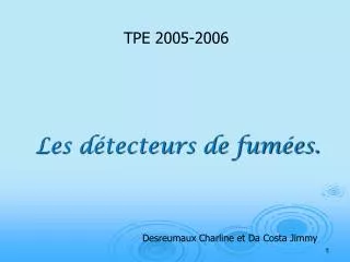 les d tecteurs de fum es