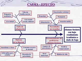causa efecto