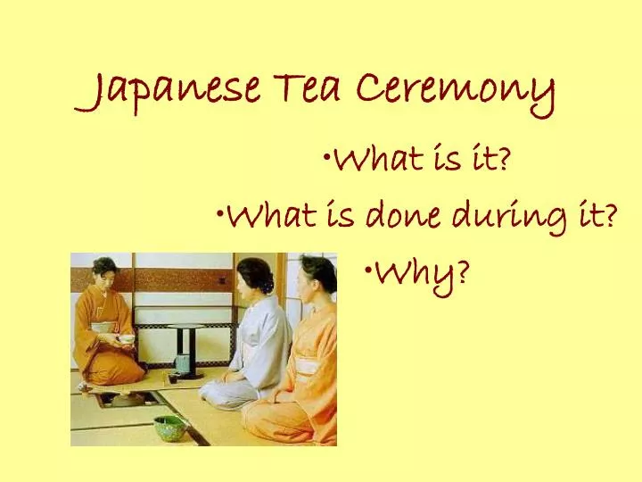 japanese tea ceremony