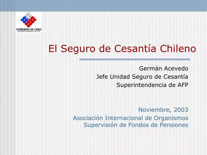 el seguro de cesant a chileno
