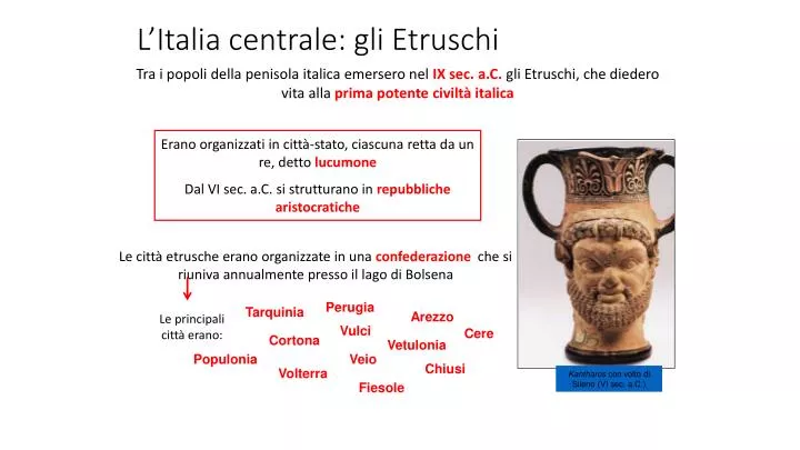 l italia centrale gli etruschi