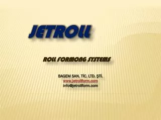 roll formong systems