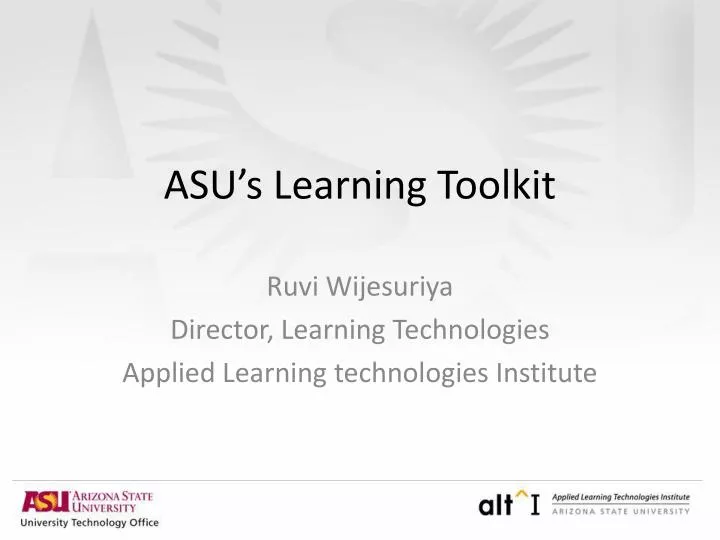 asu s learning toolkit
