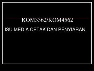 kom3362 kom4562