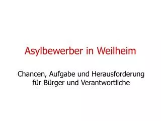 asylbewerber in weilheim