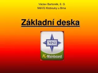 z kladn deska