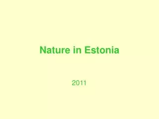 nature in estonia