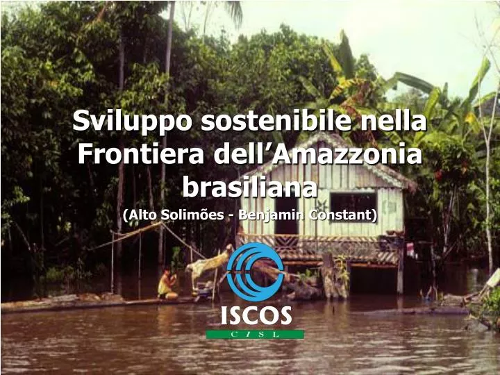 sviluppo sostenibile nella frontiera dell amazzonia brasiliana alto solim es benjamin constant