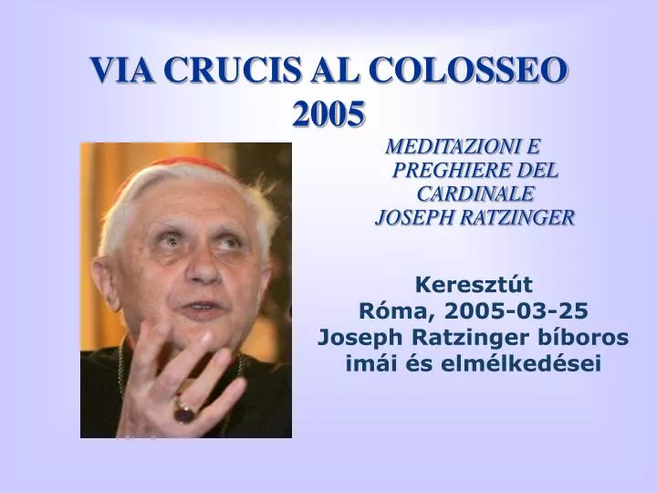 via crucis al colosseo 2005