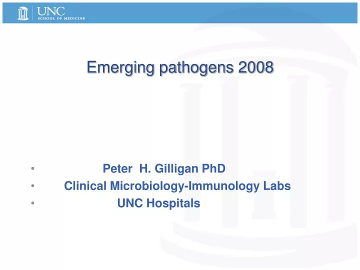 emerging pathogens 2008
