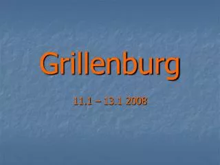 grillenburg