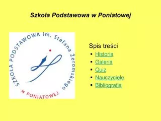 szko a podstawowa w poniatowej