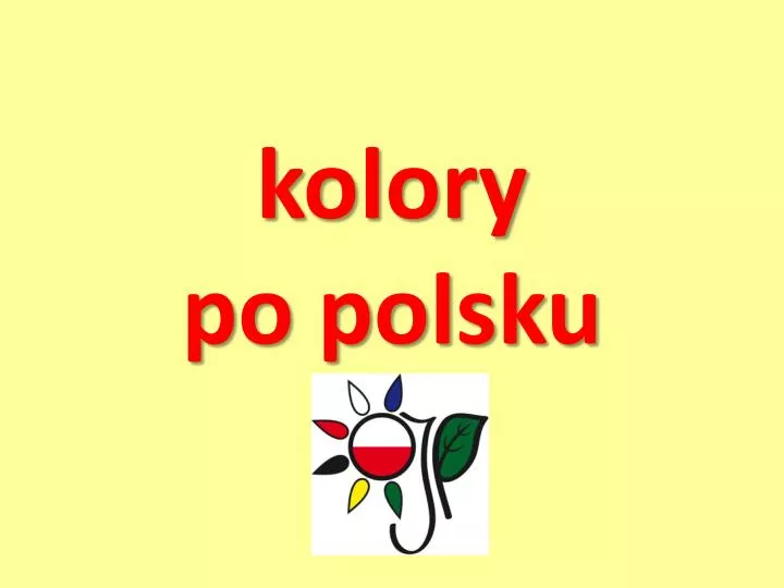 kolory po polsku