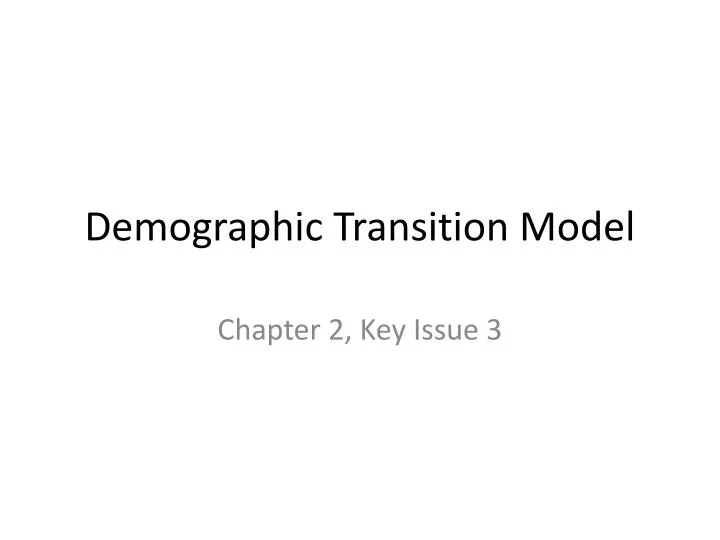 demographic transition model