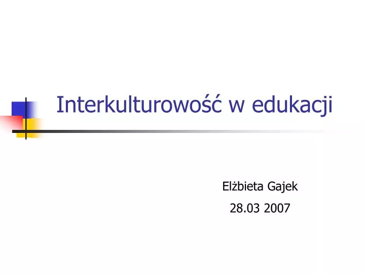 interkulturowo w edukacji