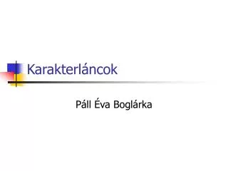 karakterl ncok