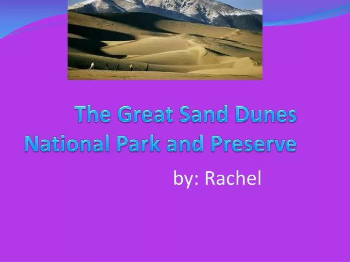 the great sand dunes national park and preserve