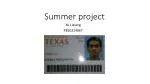Summer project - slide 1