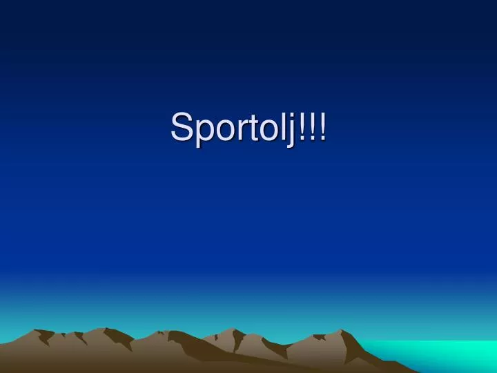 sportolj