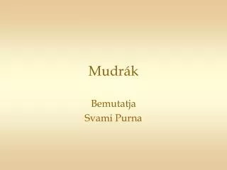 mudr k