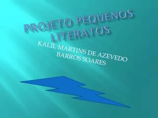projeto pequenos literatos