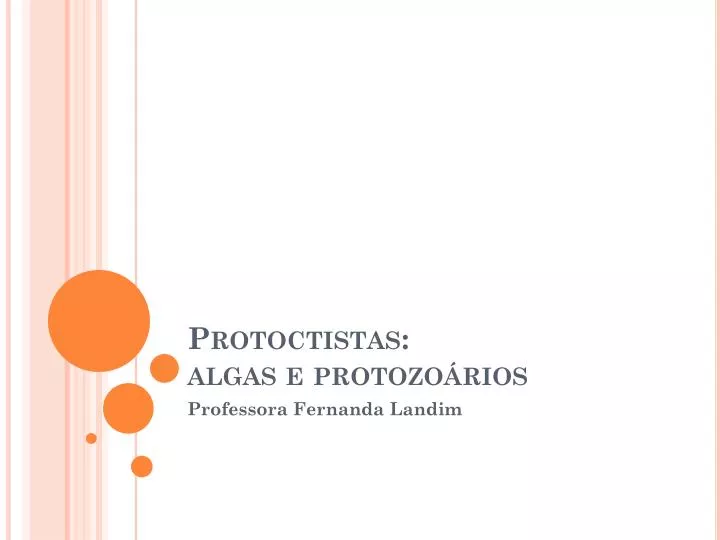 protoctistas algas e protozo rios