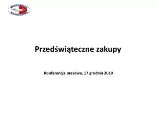 przed wi teczne zakupy