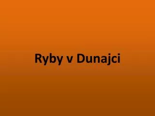 ryby v dunajci