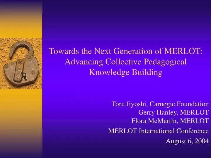 towards the next generation of merlot advancing collective pedagogical knowledge building