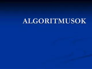 algoritmusok
