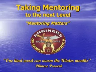 Taking Mentoring to the next Level