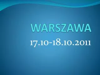 warszawa