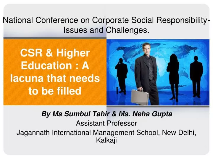 csr higher education a lacuna that needs to be filled
