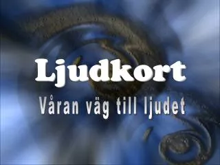 ljudkort