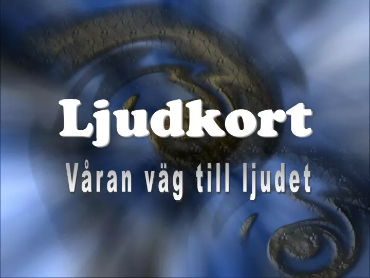 ljudkort