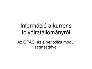 inform ci a kurrens foly irat llom nyr l