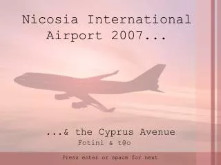 Nicosia International Airport 2007 ...