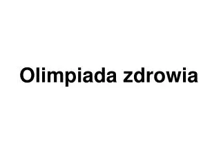 olimpiada zdrowia