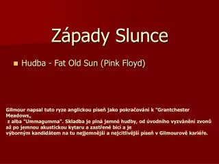 z pady slunce