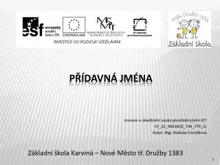 z kladn kola karvin nov m sto t dru by 1383