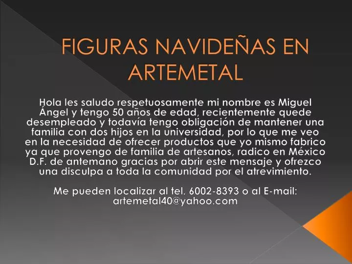 figuras navide as en artemetal