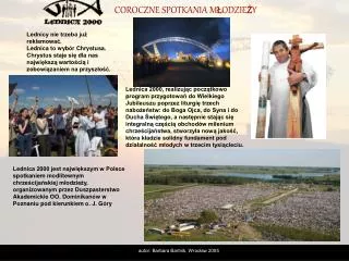 coroczne spotkania m odzie y