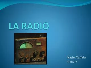 la radio