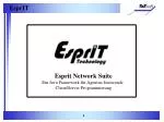 Esprit Network Suite Ein Java Framework für Agenten-basierende Client/Server Programmierung - slide 1
