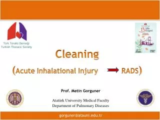 Cleaning ( Acute Inhalational Injury RADS )